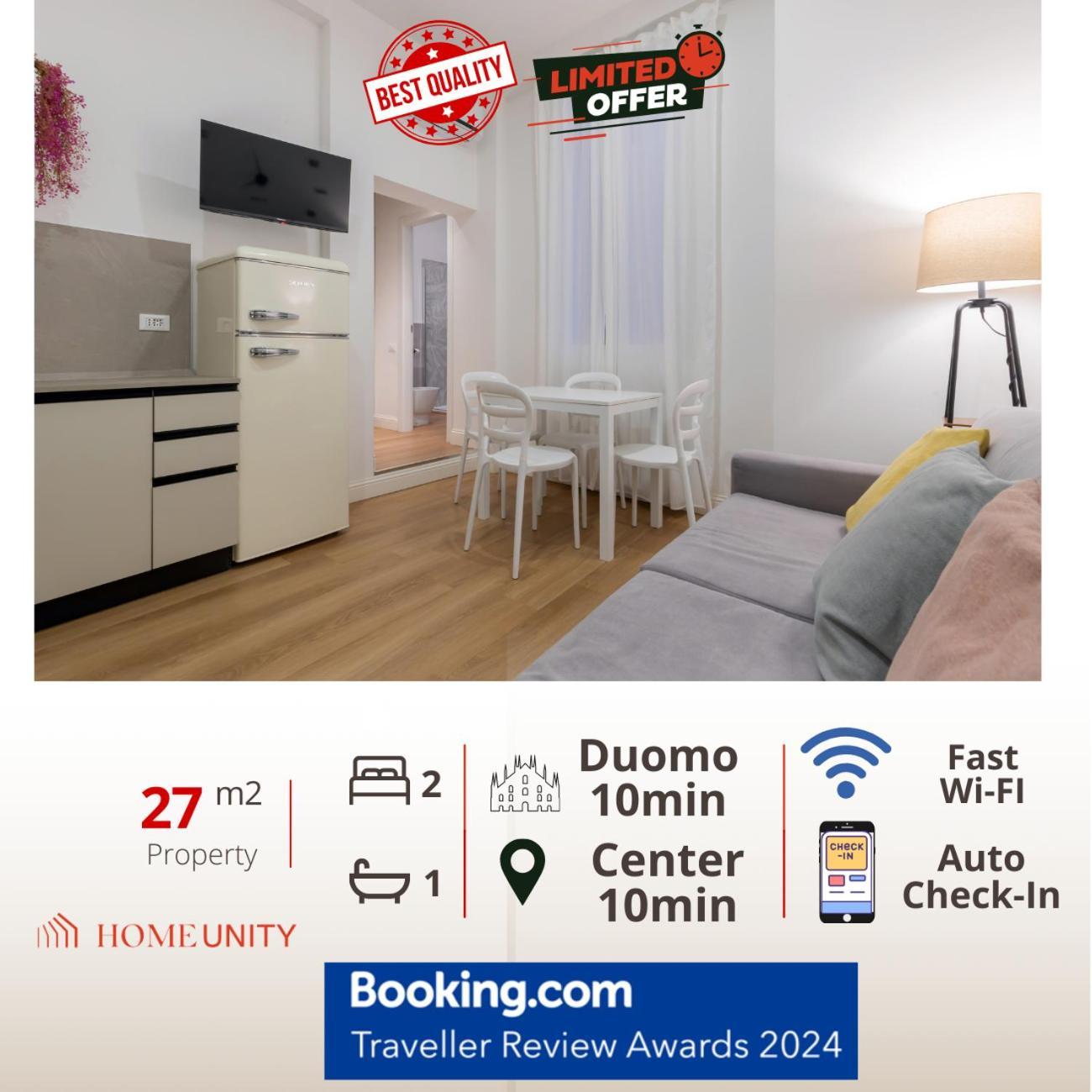 Nuovo Intimo Apt A 10Min Dal Duomo - Homeunity Milão Exterior foto